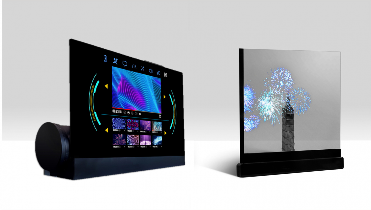 可卷式、折迭性、高透明